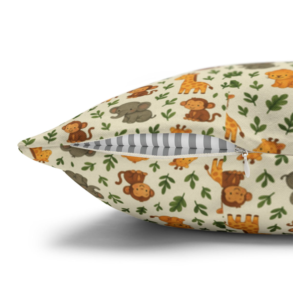 Autumn Woodland Animals Fox & Mushroom Spun Polyester Pillowcase, Fall Decor, Forest Creatures Cushion Cover, Woodland Nursery Accent,