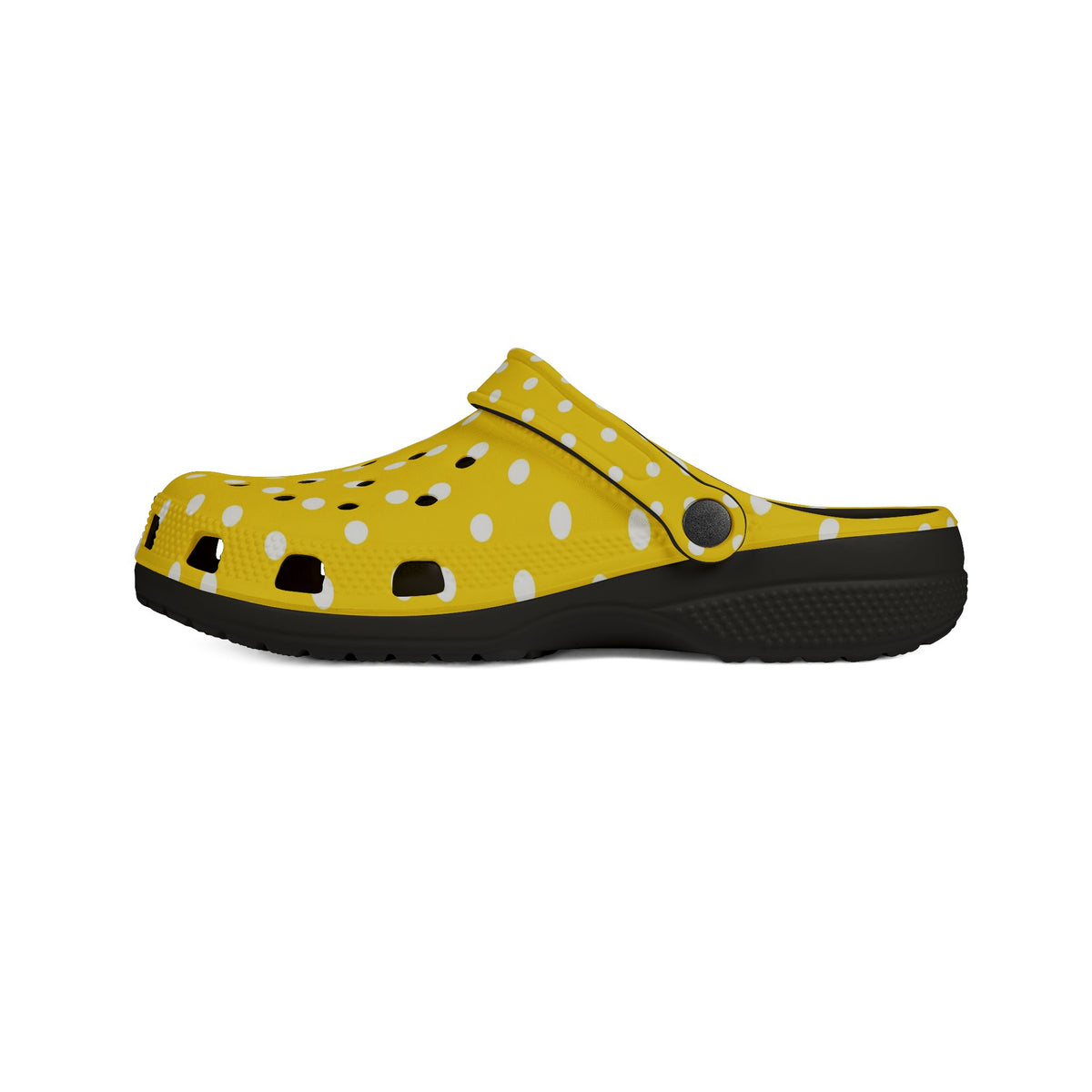 Yellow Polka Dot EVA Foam Clogs