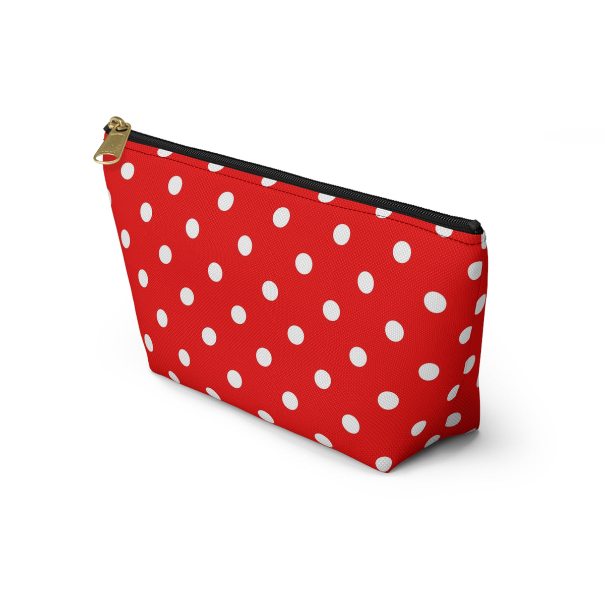 Red White Polka Dot Accessory Pouch
