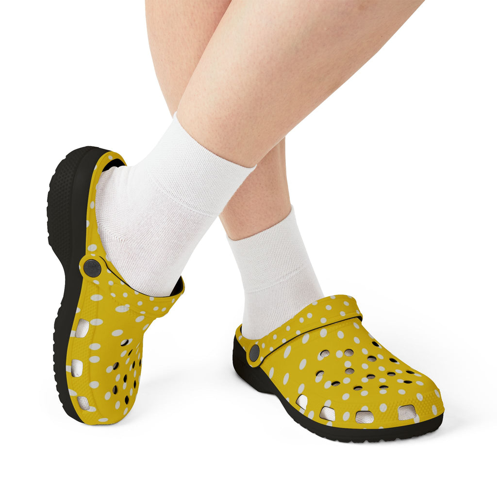 Yellow Polka Dot EVA Foam Clogs