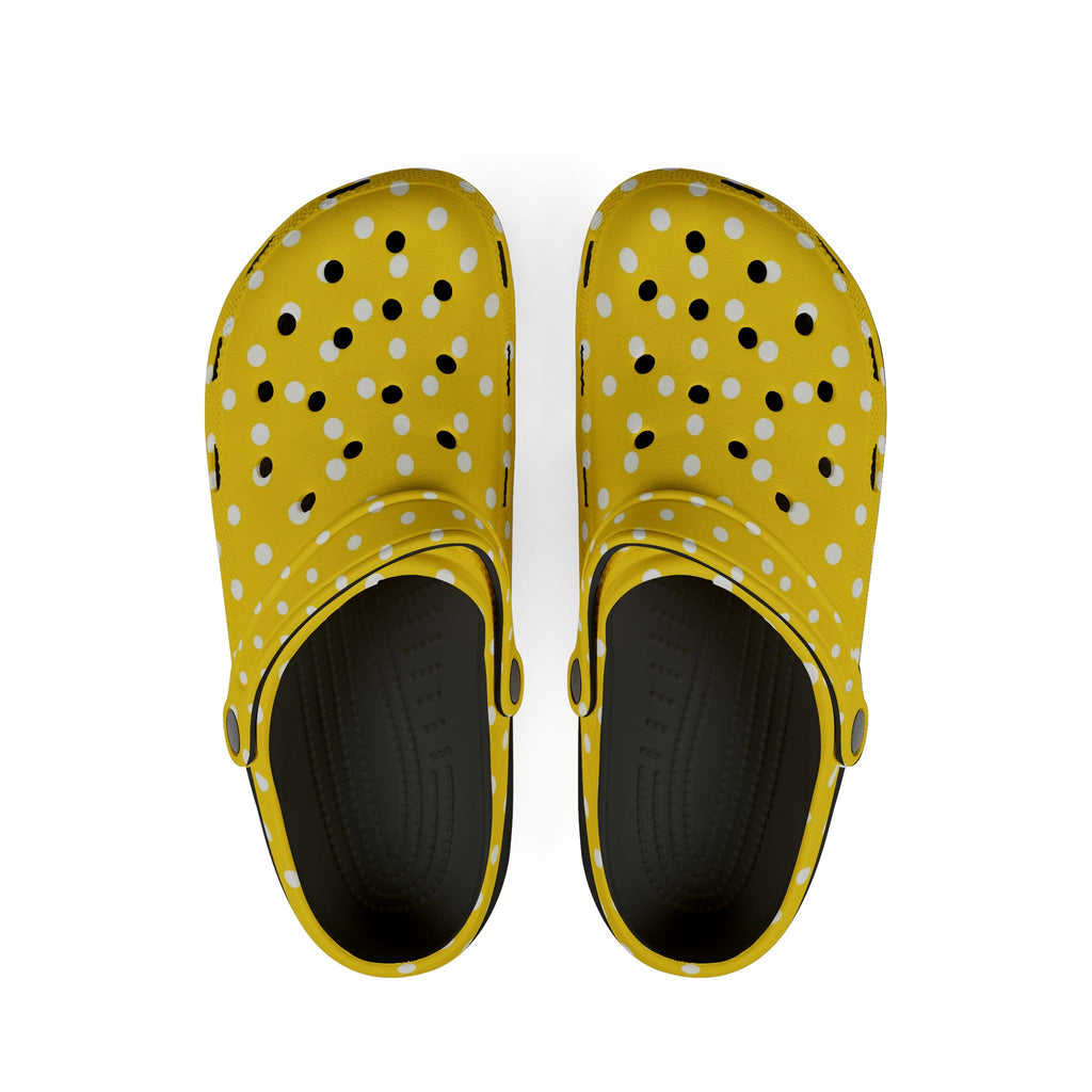 Yellow Polka Dot EVA Foam Clogs