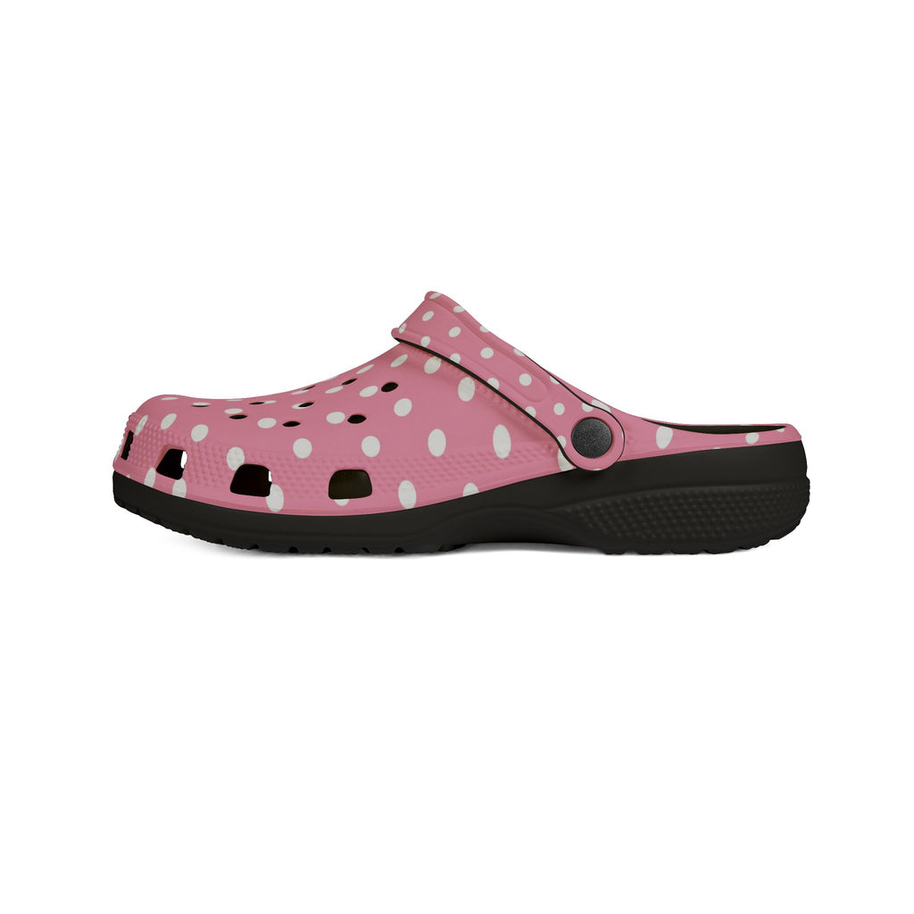 Pink Polka Dot EVA Foam Clogs