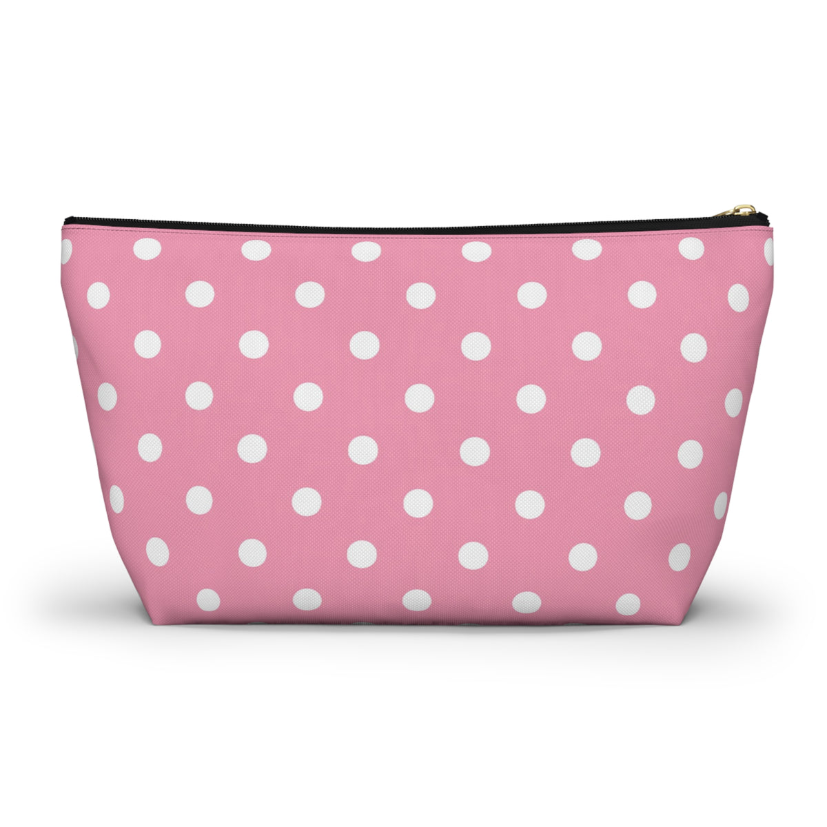 Pink Polka Dot Accessory Pouch | T-Bottom Makeup Bag