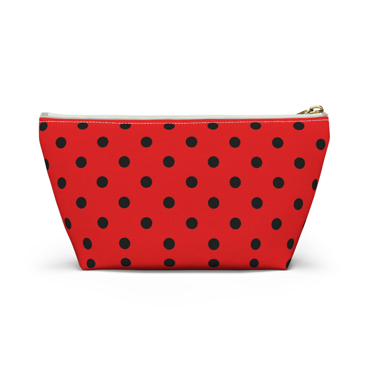 Red Black Polka Dot Accessory Pouch