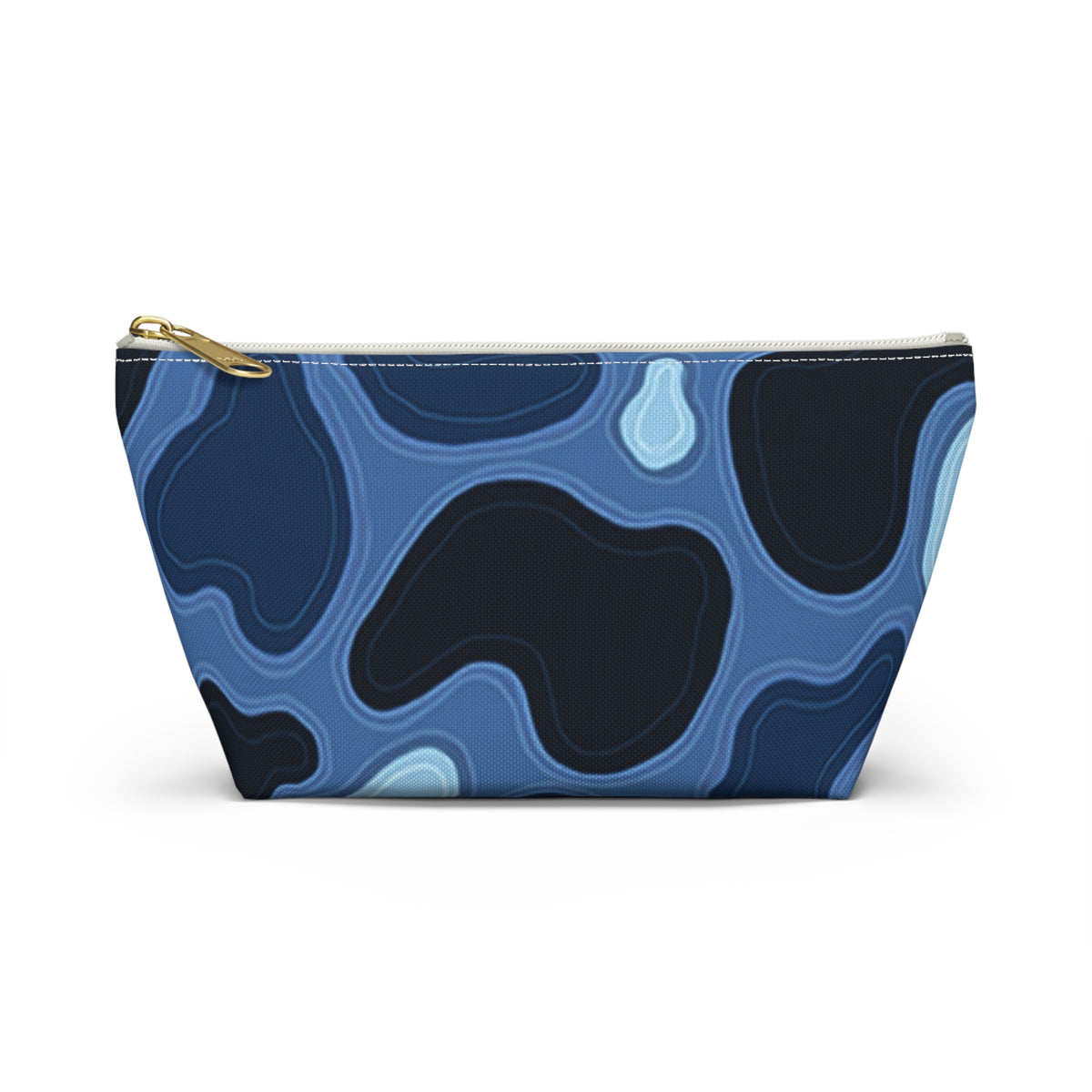 Patina Blue Topographic Accessory Pouch
