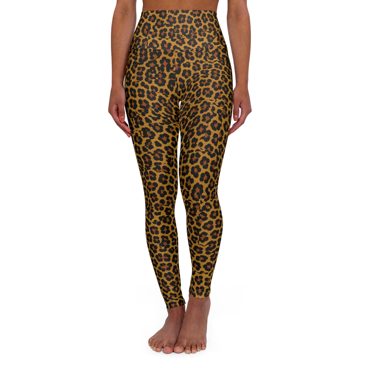 Cheetah Yoga Leggings, Animal Print Workout Pants, Women's High Waisted Athletic Tights, Fitness Leggings for Gym, Leopard Print Activewear