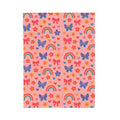 Rainbow and Butterfly Pattern Blanket | Pink Floral Rainbows, Cute Kids Throw