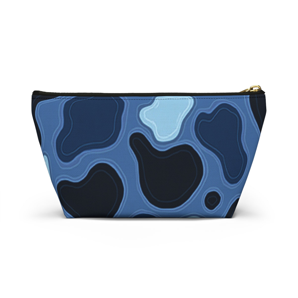 Patina Blue Topographic Accessory Pouch