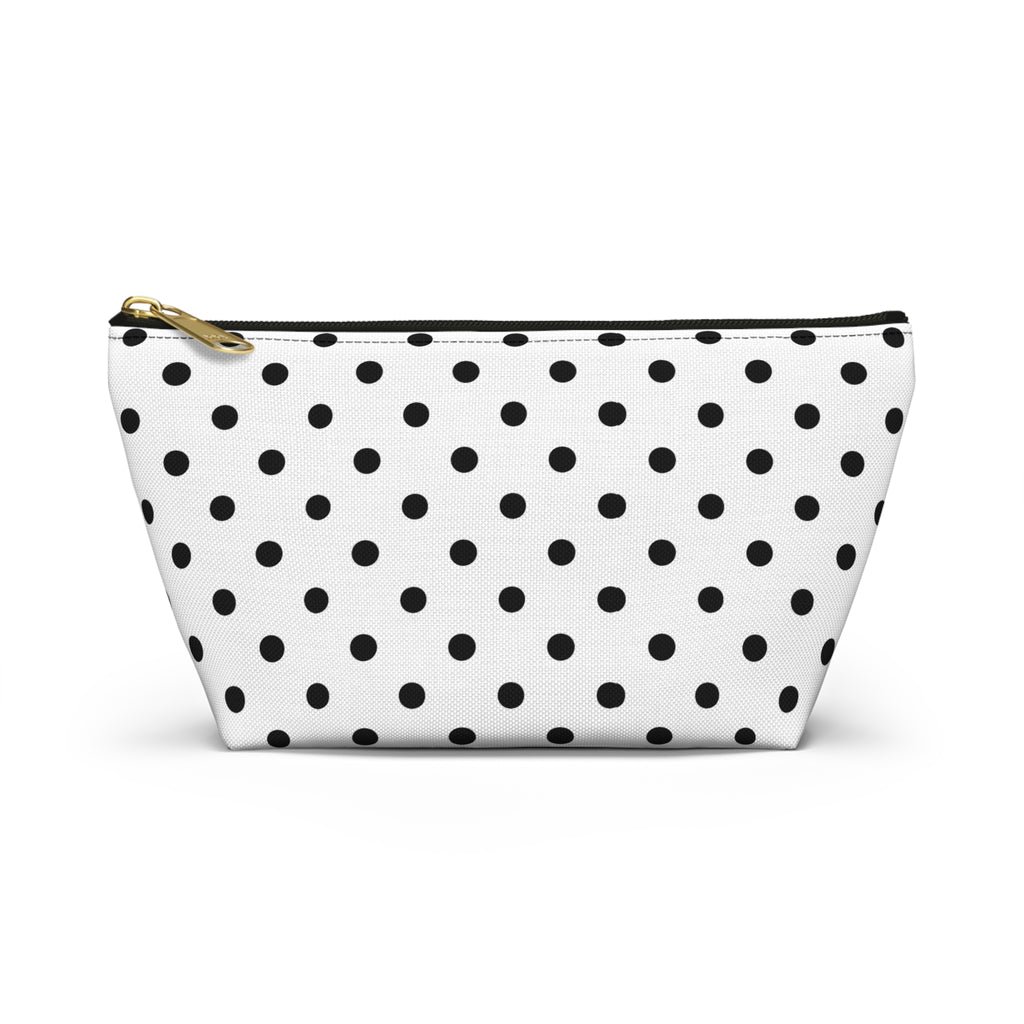 Black Polka Dot Accessory Pouch