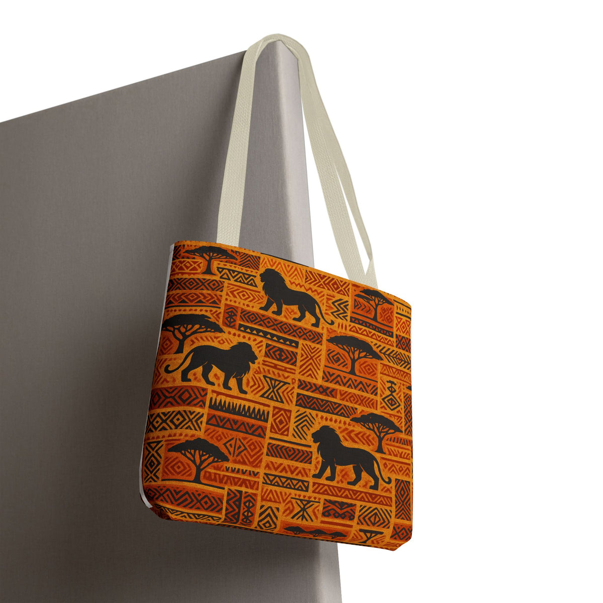 African Safari Lion Pattern Tote
