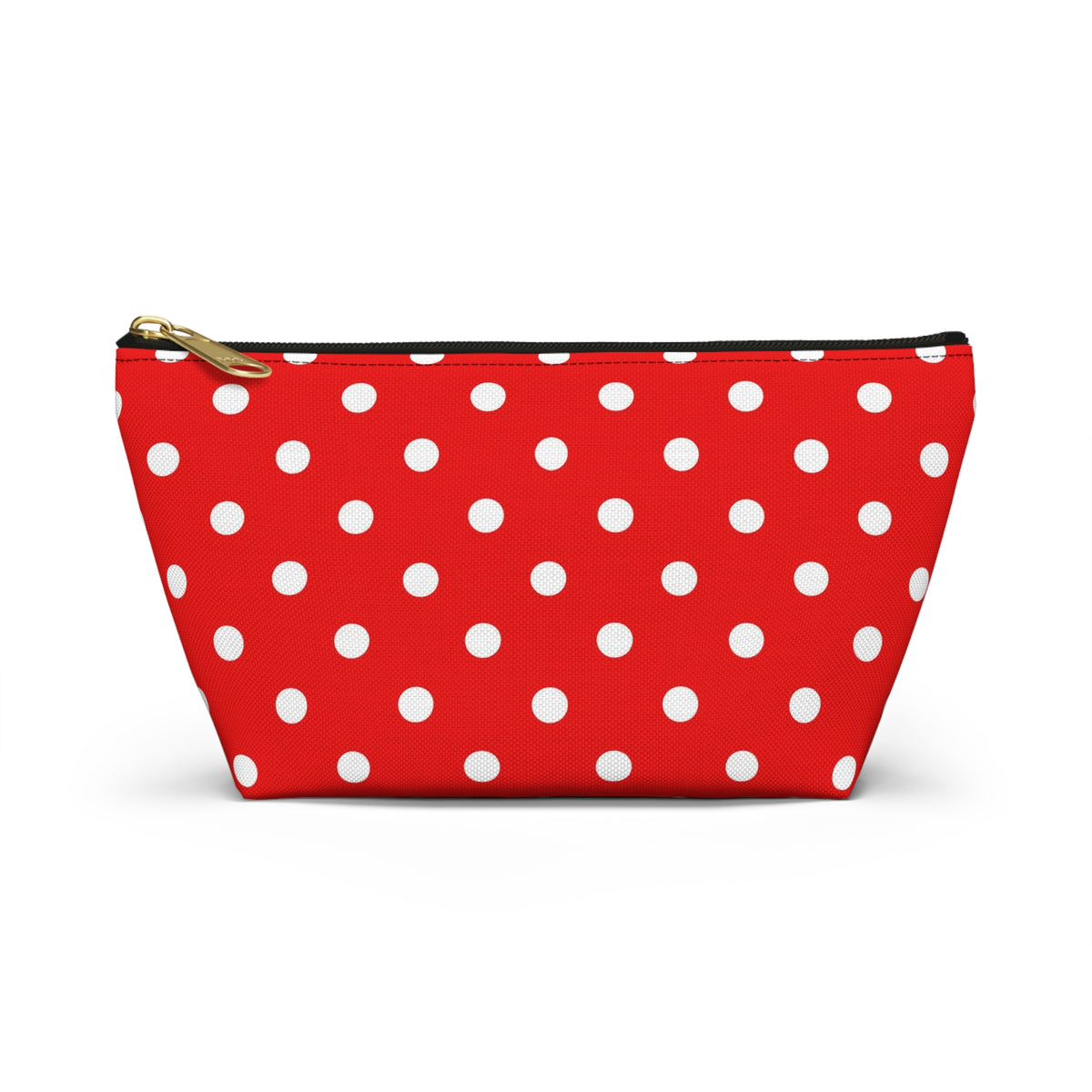 Red White Polka Dot Accessory Pouch