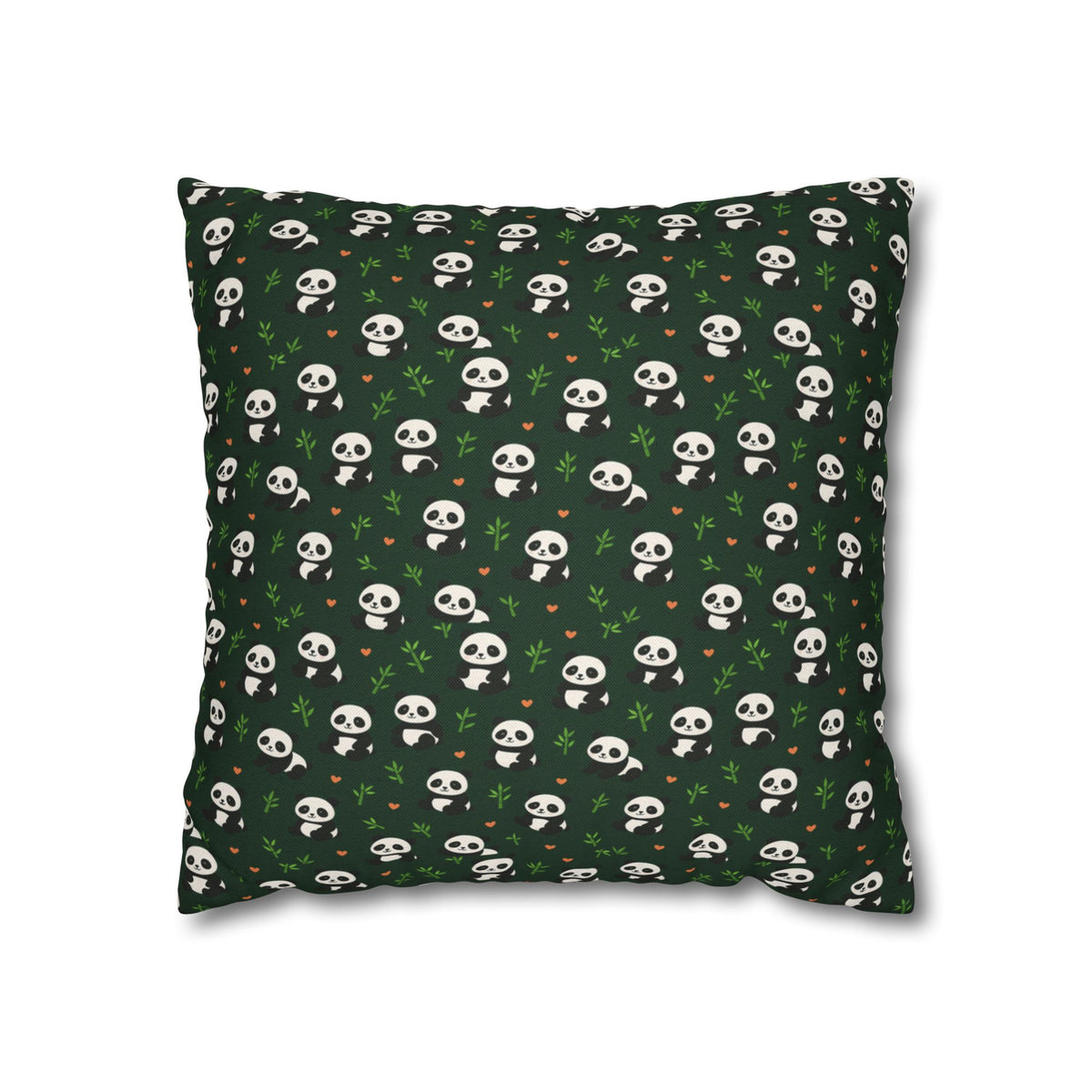 Panda Pattern Pillowcase, Decorative Pillow Cover, Animal Print Cushion Case, Cute Home Decor Accent, Gift for Panda Lovers
