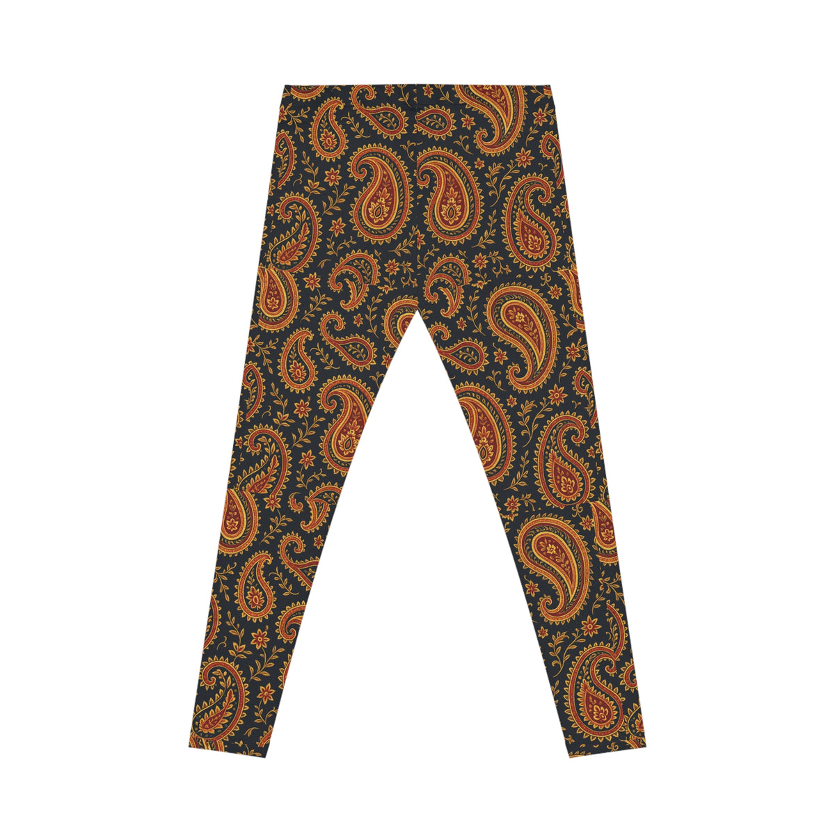 Paisley Leggings, Women's Fashion Leggings, Stretchy Yoga Pants, Boho Leggings, Casual Wear, All-Over Print