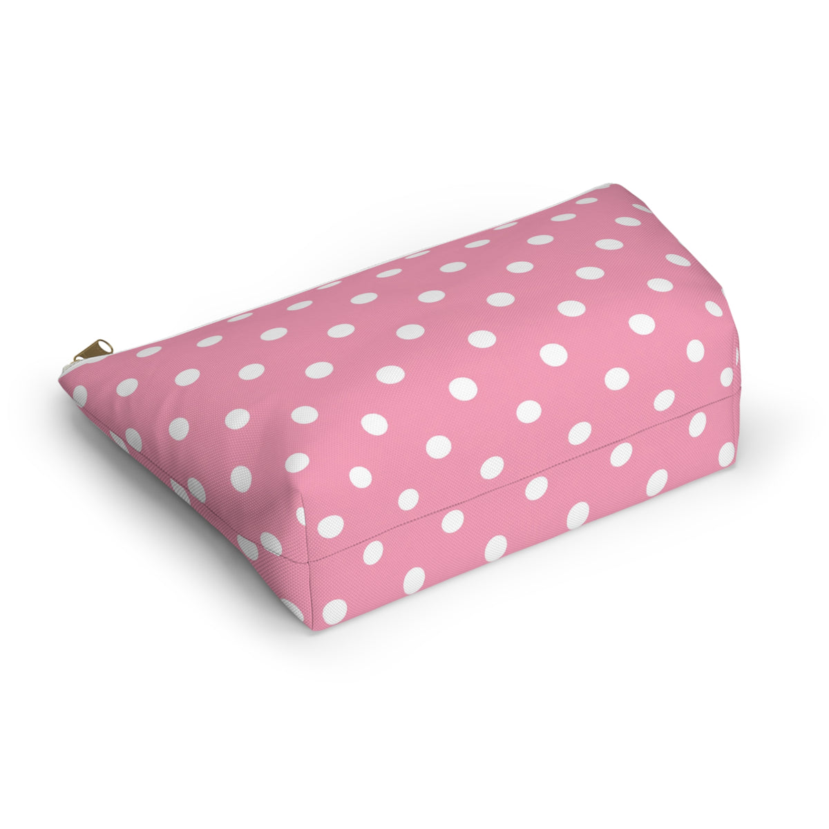 Pink Polka Dot Accessory Pouch | T-Bottom Makeup Bag