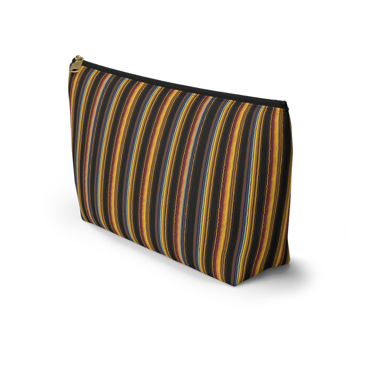 Autumn Stripe Accessory Pouch | T-Bottom Makeup Bag