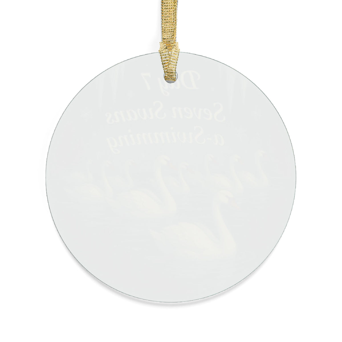 Seven Swans a-Swimming Ornament | Acrylic Christmas Tree Decoration | 12 Days of Christmas Ornament | Holiday Keepsake Gift & Festive Décor