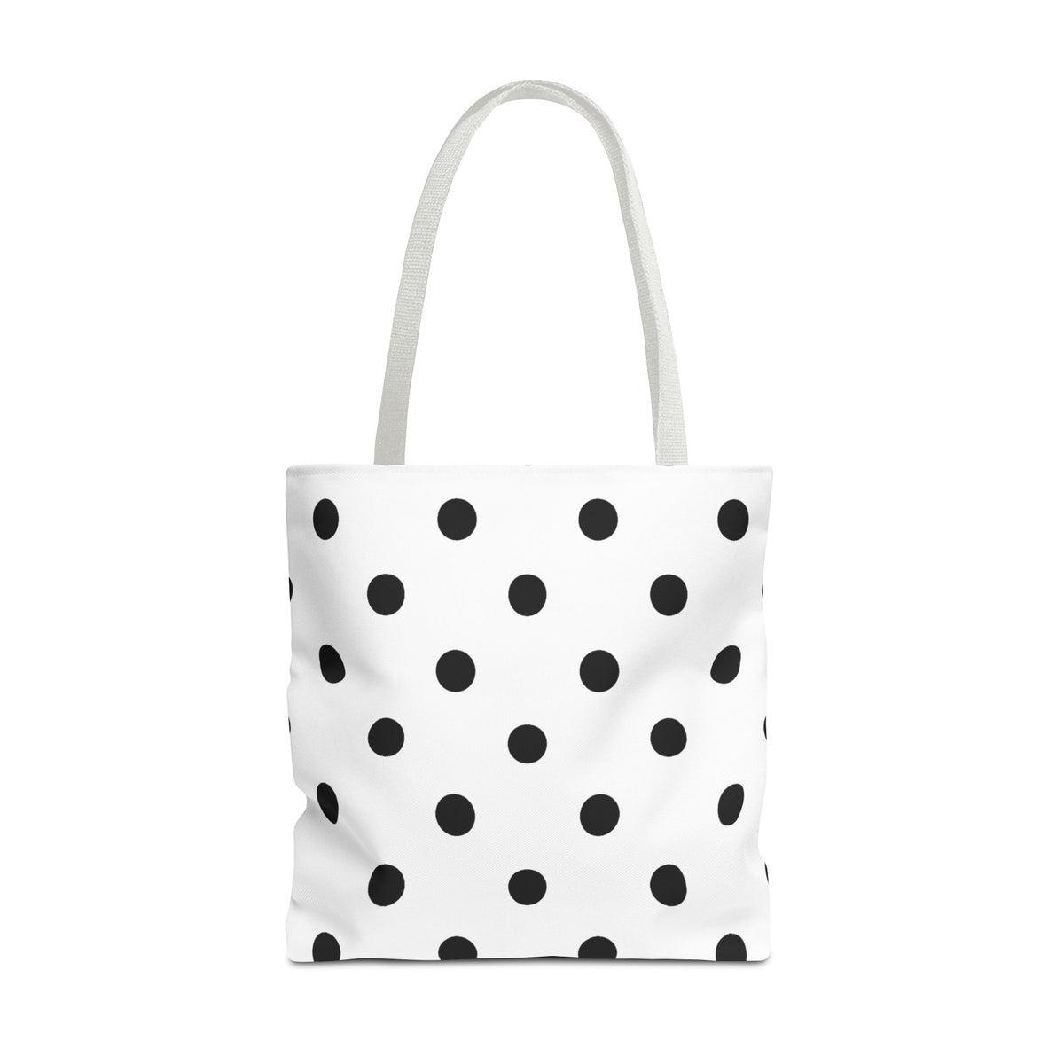 Black Polka Dot Tote Bag | All-Over Print