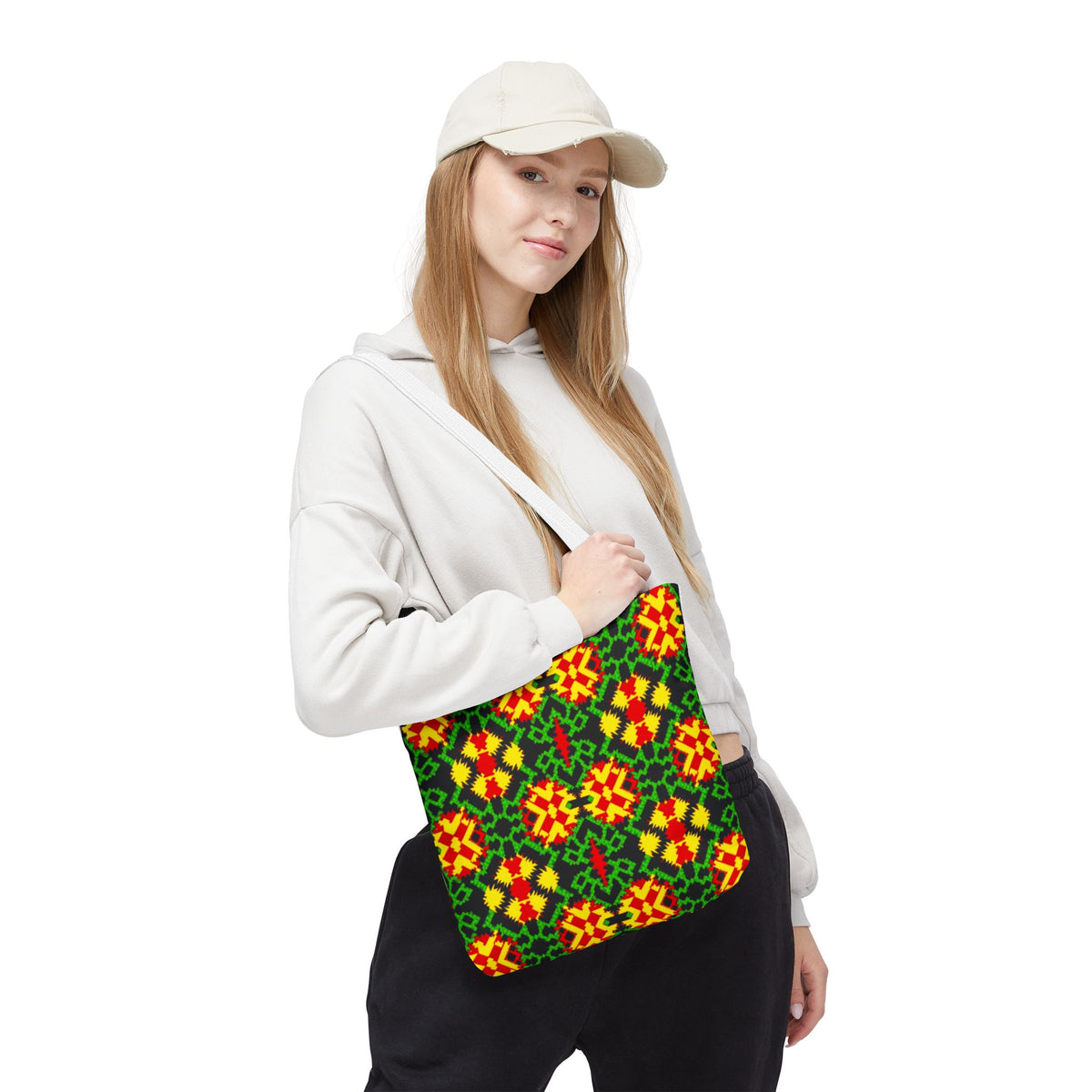 African Print Tote Bag, Ankara Tote, Ethnic Style Handbag, Colorful Market Bag, Tribal Print Shoulder Bag, Beach Tote