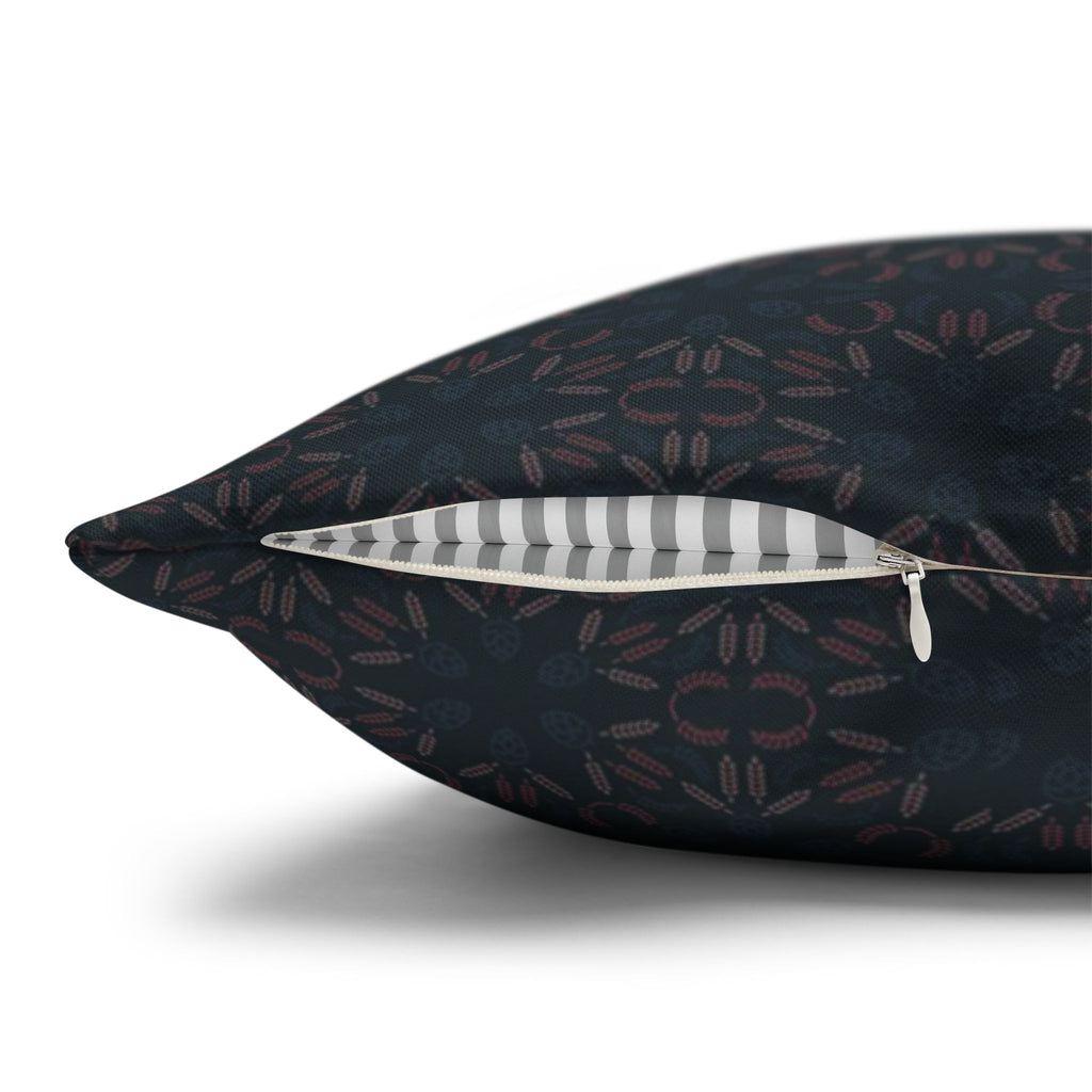Dark Geometric Mosaic Pillowcase | Spun Polyester Square Pillowcase