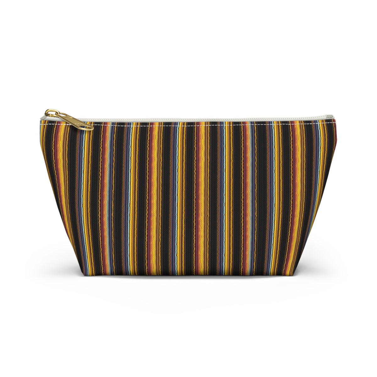 Autumn Stripe Accessory Pouch | T-Bottom Makeup Bag