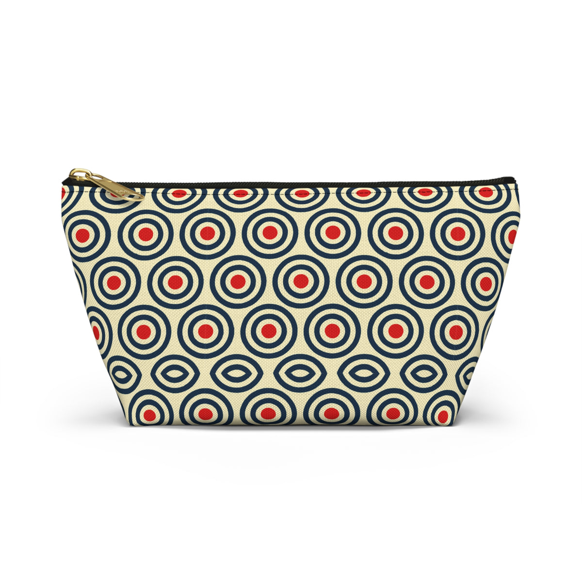 Retro Concentric Circles Accessory Pouch