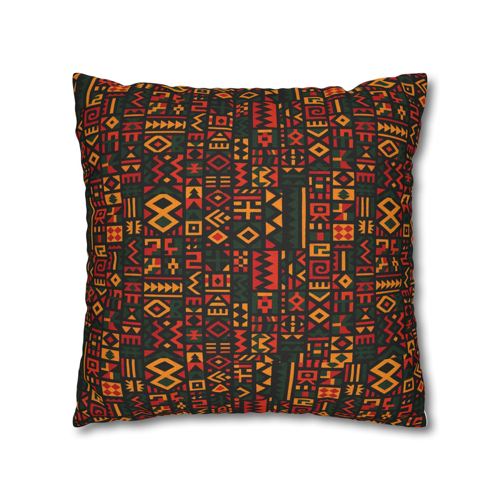 Tribal Geometric Pattern Pillowcase | Spun Polyester Square Pillowcase