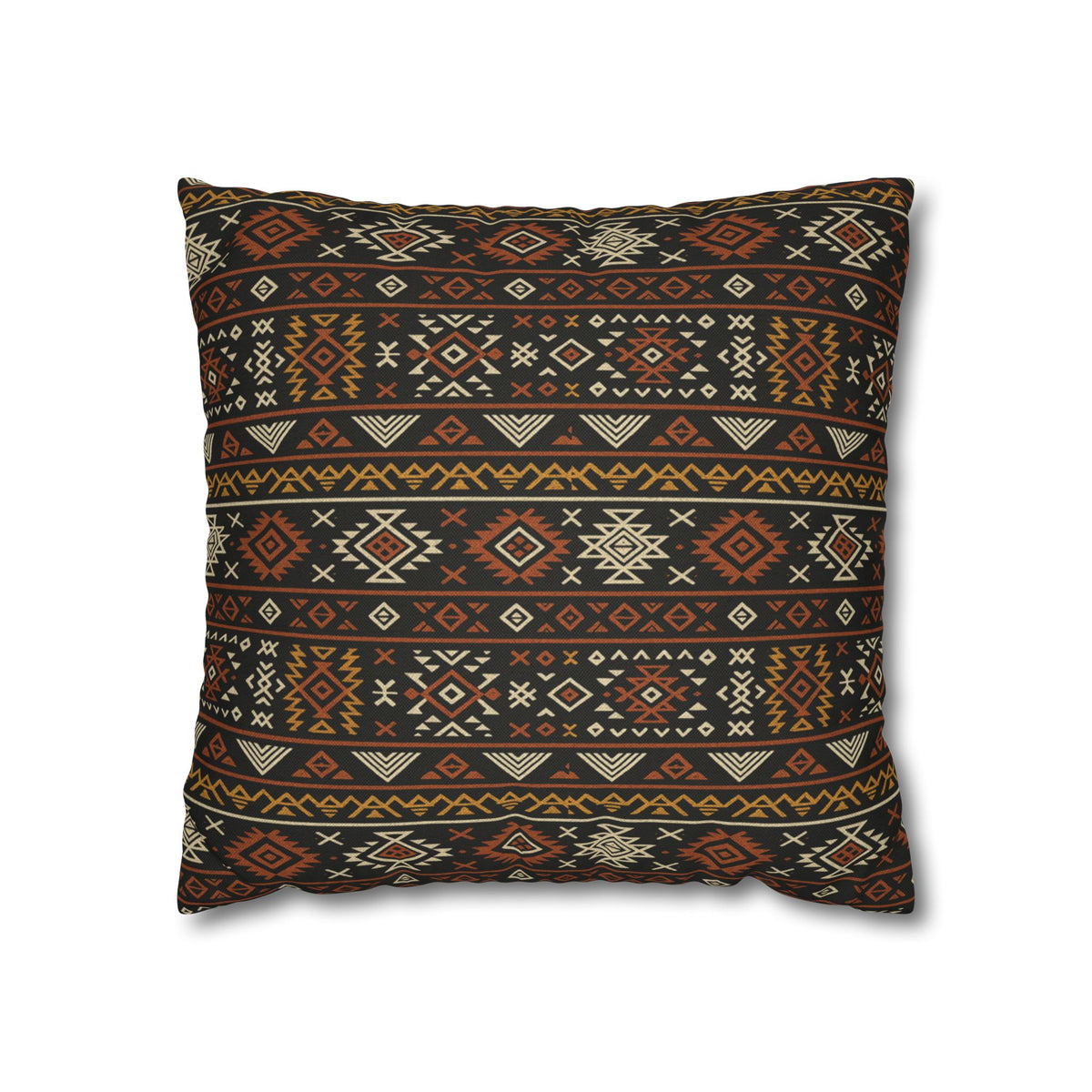 Southwestern Geometric Pattern Pillowcase | Aztec Stripe Boho Home Decor