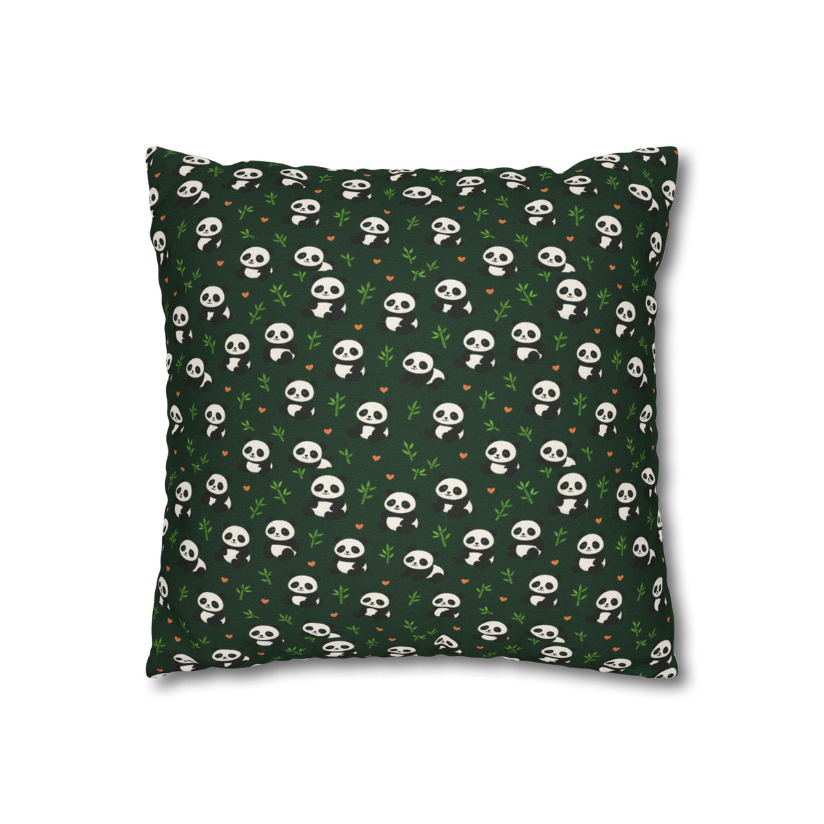 Panda Pattern Pillowcase, Decorative Pillow Cover, Animal Print Cushion Case, Cute Home Decor Accent, Gift for Panda Lovers