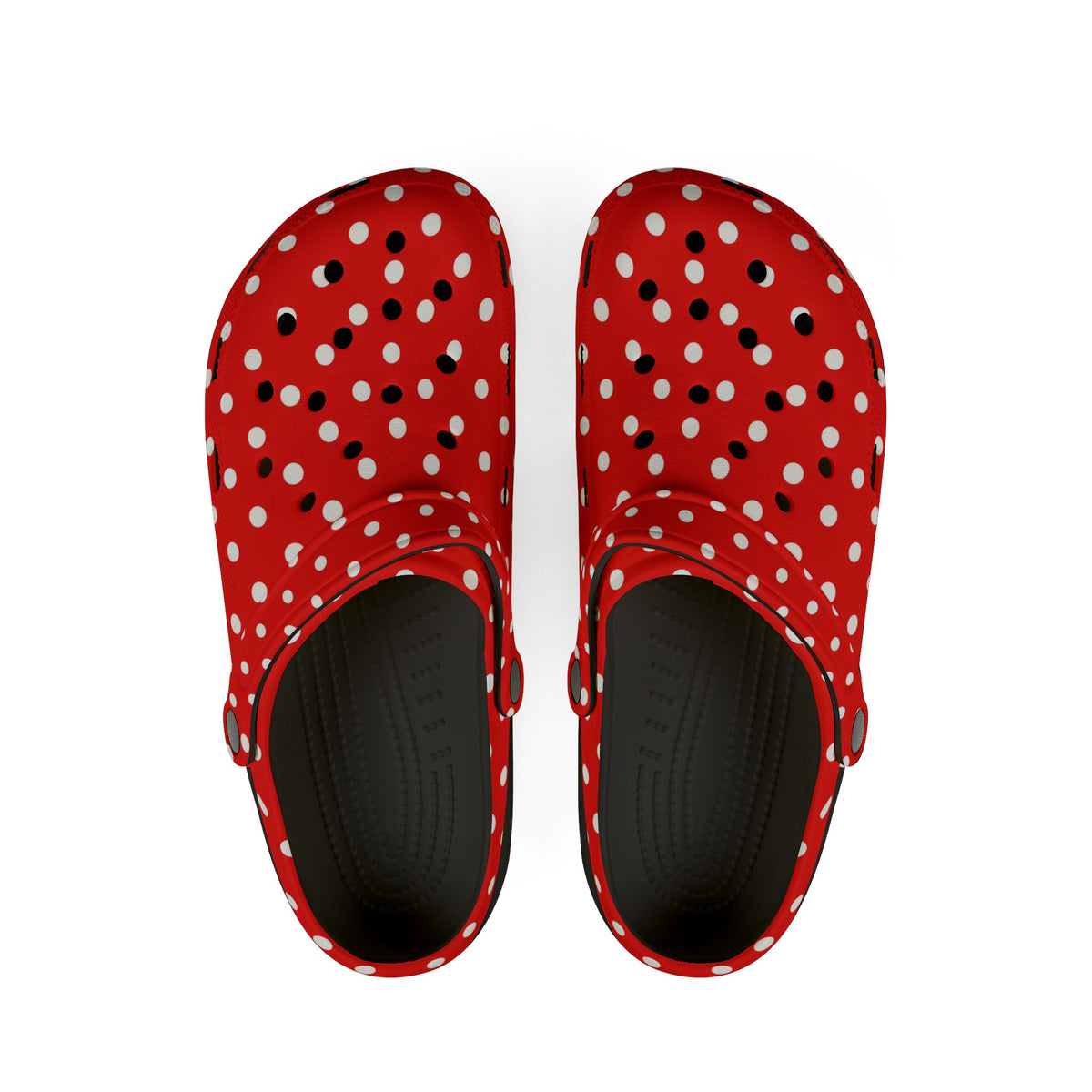 Red & White Polka Dot EVA Foam Clogs