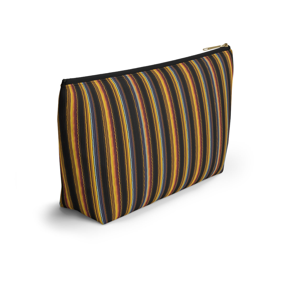 Autumn Stripe Accessory Pouch | T-Bottom Makeup Bag