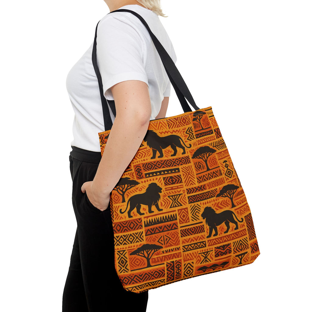 African Safari Lion Pattern Tote