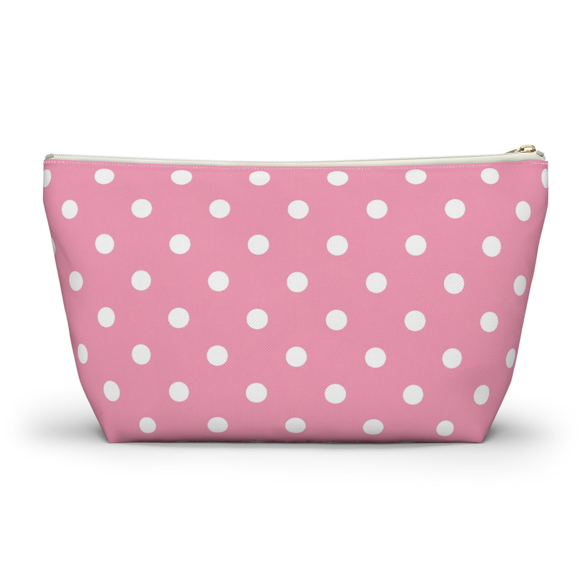 Pink Polka Dot Accessory Pouch | T-Bottom Makeup Bag