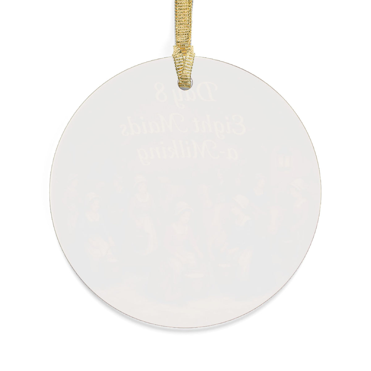 Eight Maids a-Milking Ornament | Acrylic Christmas Tree Decoration | 12 Days of Christmas Ornament | Holiday Keepsake Gift