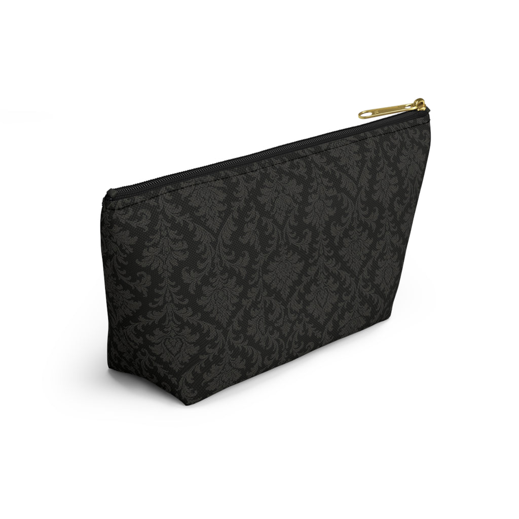 Black Damask Accessory Pouch