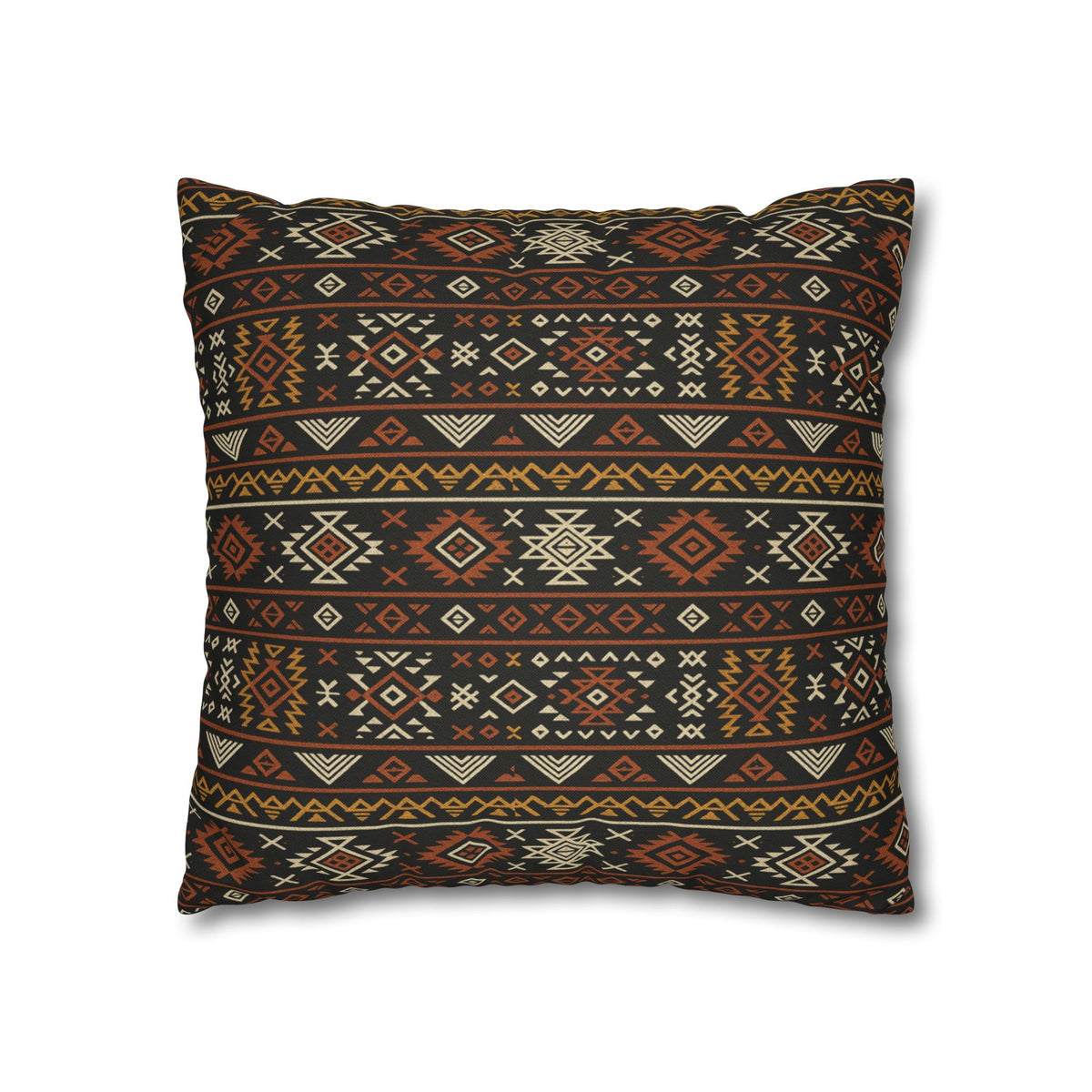 Southwestern Geometric Pattern Pillowcase | Aztec Stripe Boho Home Decor
