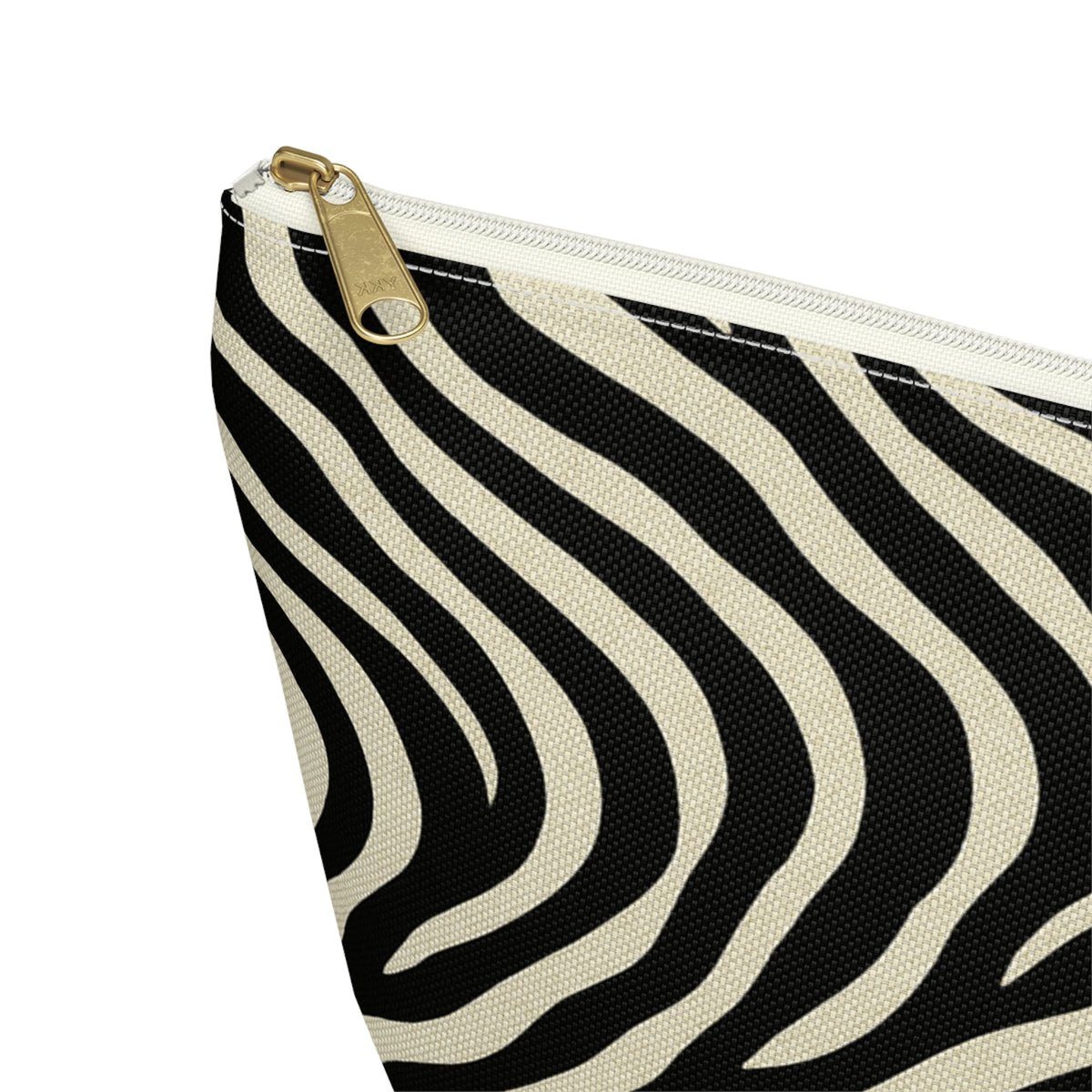 Zebra Print Accessory Pouch | T-Bottom Makeup Bag