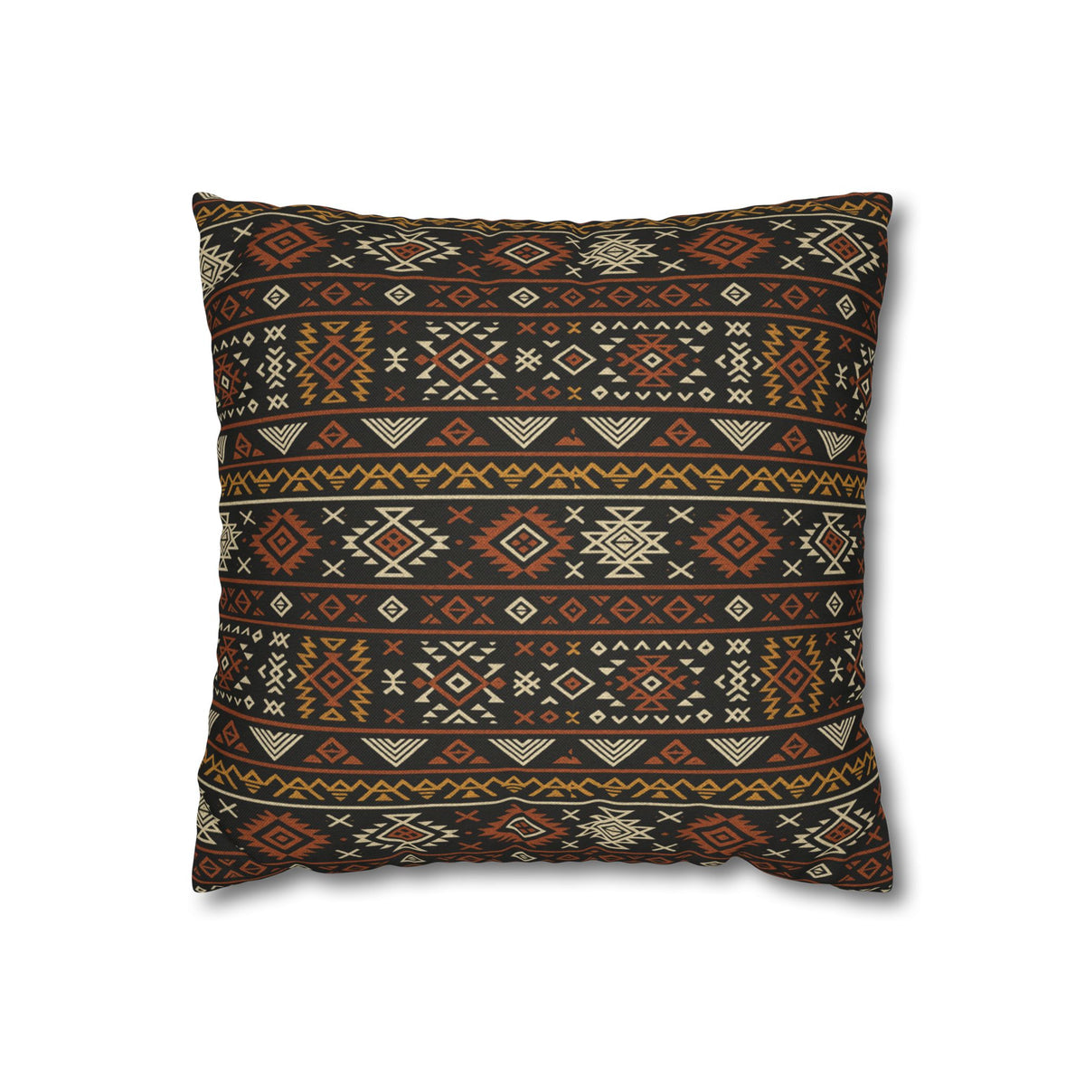 Southwestern Geometric Pattern Pillowcase | Aztec Stripe Boho Home Decor