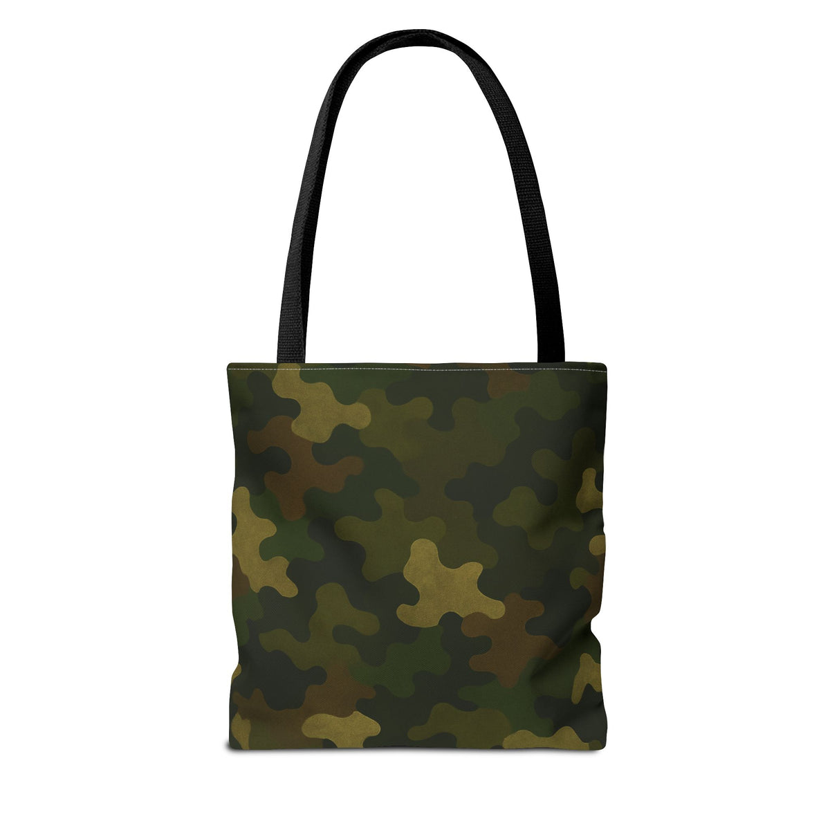 Green Camo Pattern Tote Bag | All-Over Print Canvas Tote