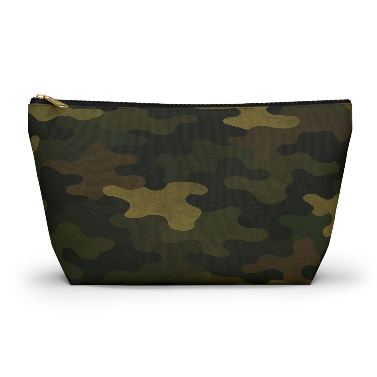 Camo Pattern Accessory Pouch | T-Bottom Zipper Pouch
