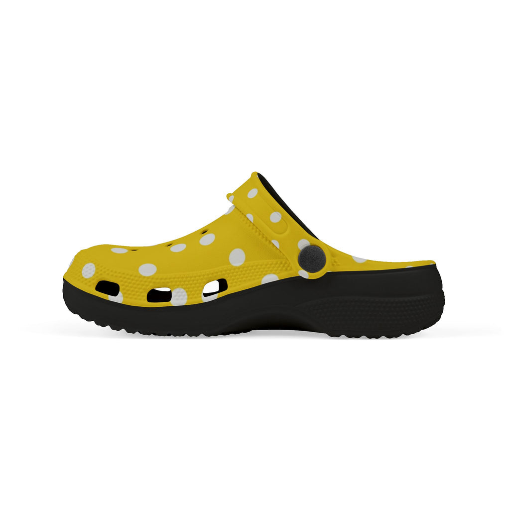 Kids Yellow Polka Dot EVA Foam Clogs