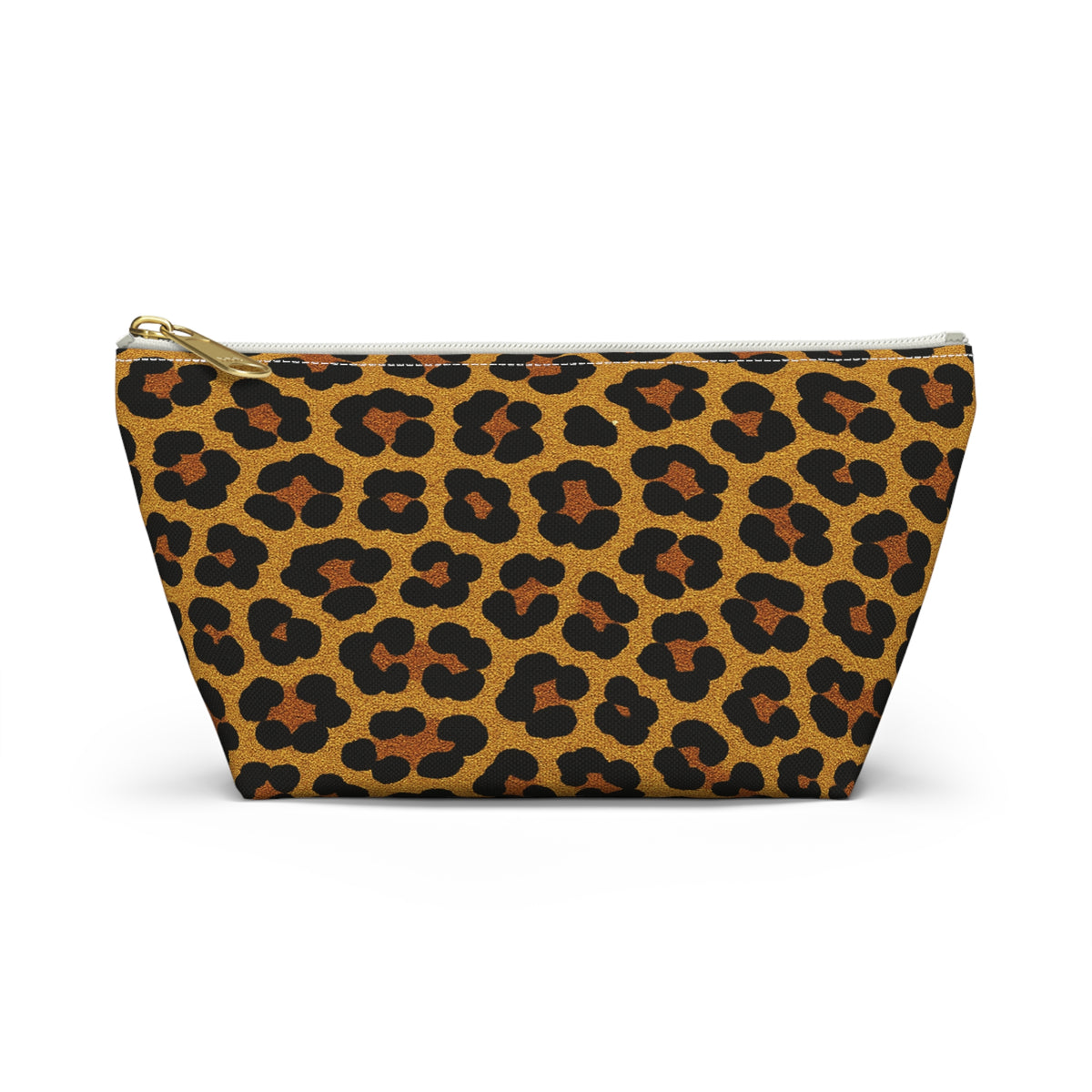 Leopard Print Accessory Pouch | T-Bottom Cosmetic Bag