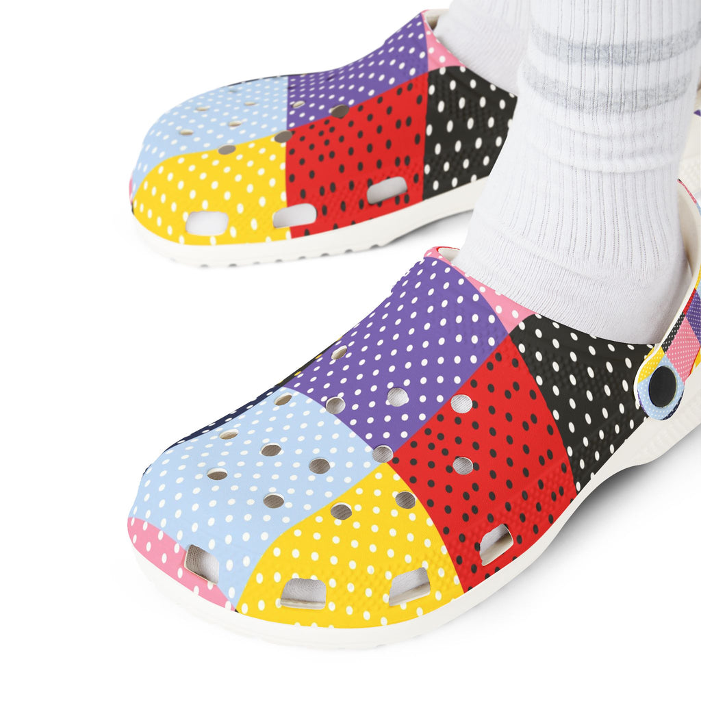 Patchwork Polka Dot EVA Clogs