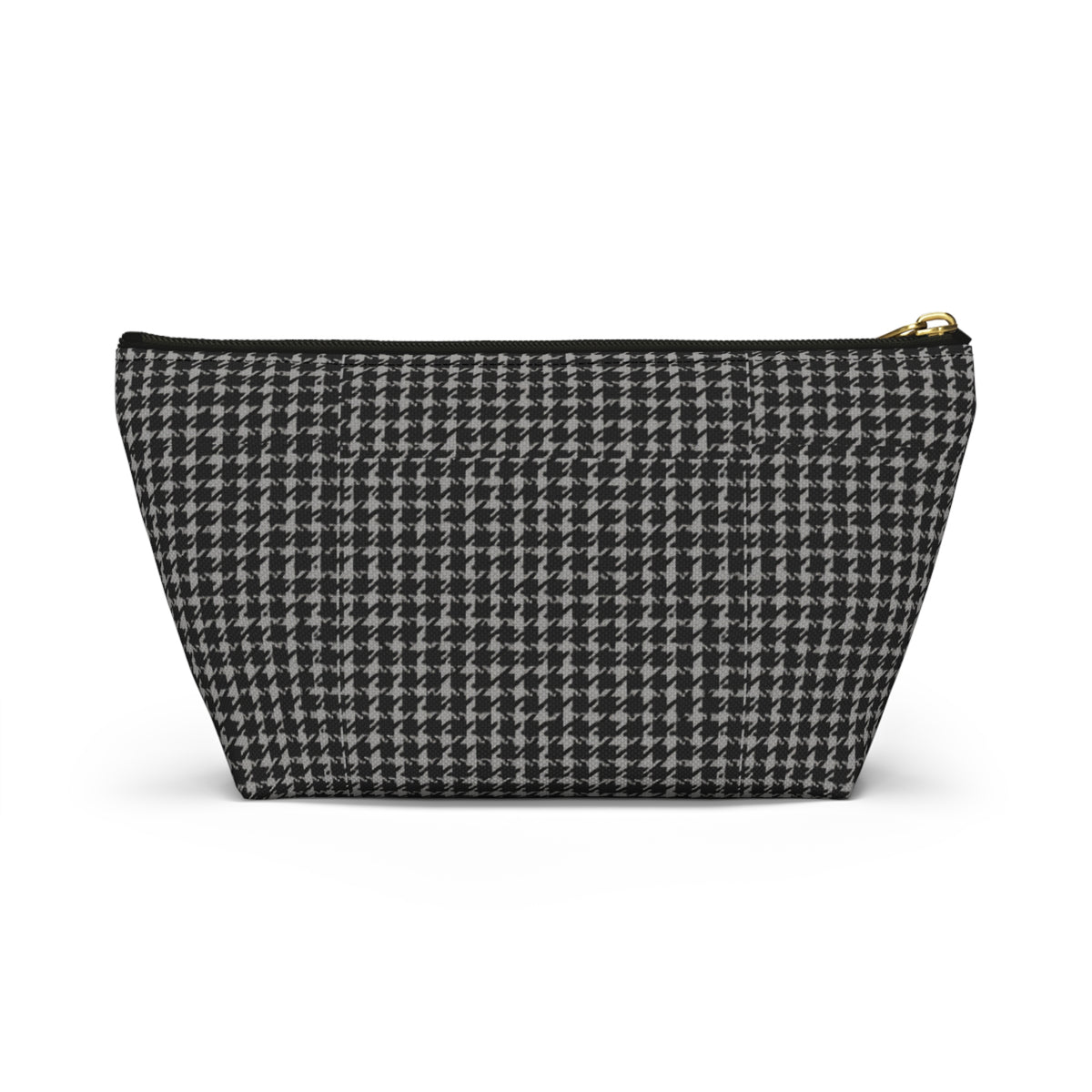 Gray Houndstooth Accessory Pouch