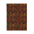 African Tribal Geometric Pattern Velveteen Plush Blanket