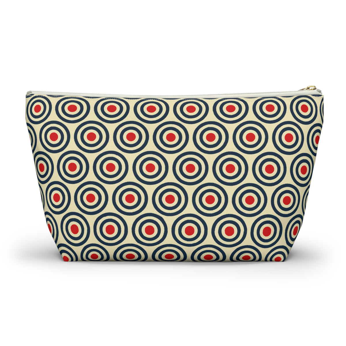 Retro Concentric Circles Accessory Pouch