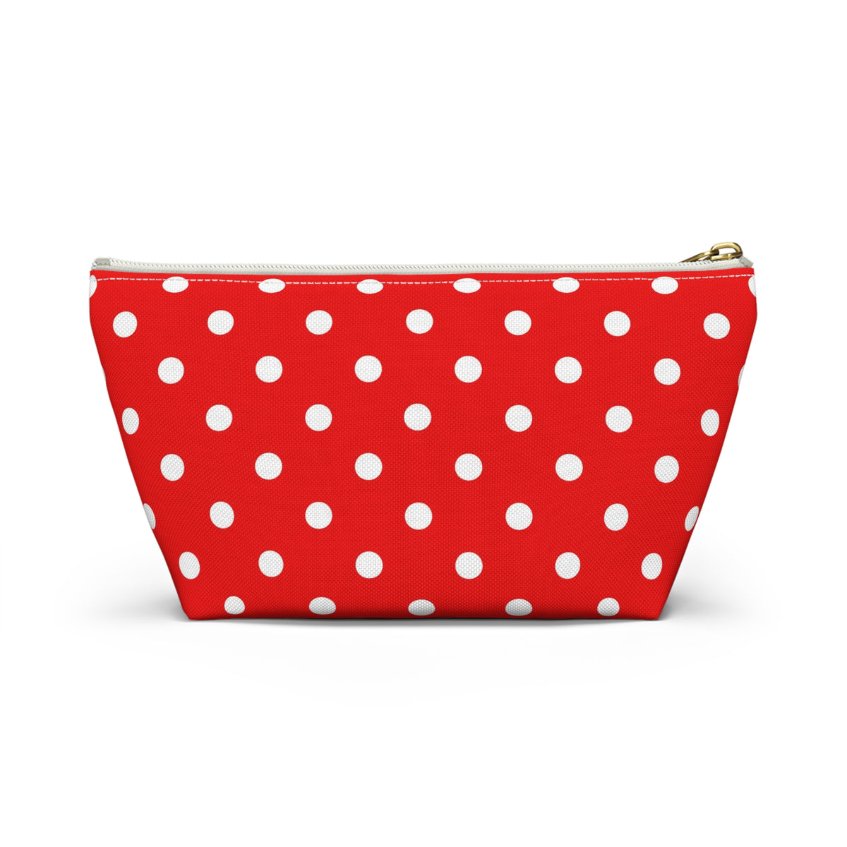 Red White Polka Dot Accessory Pouch