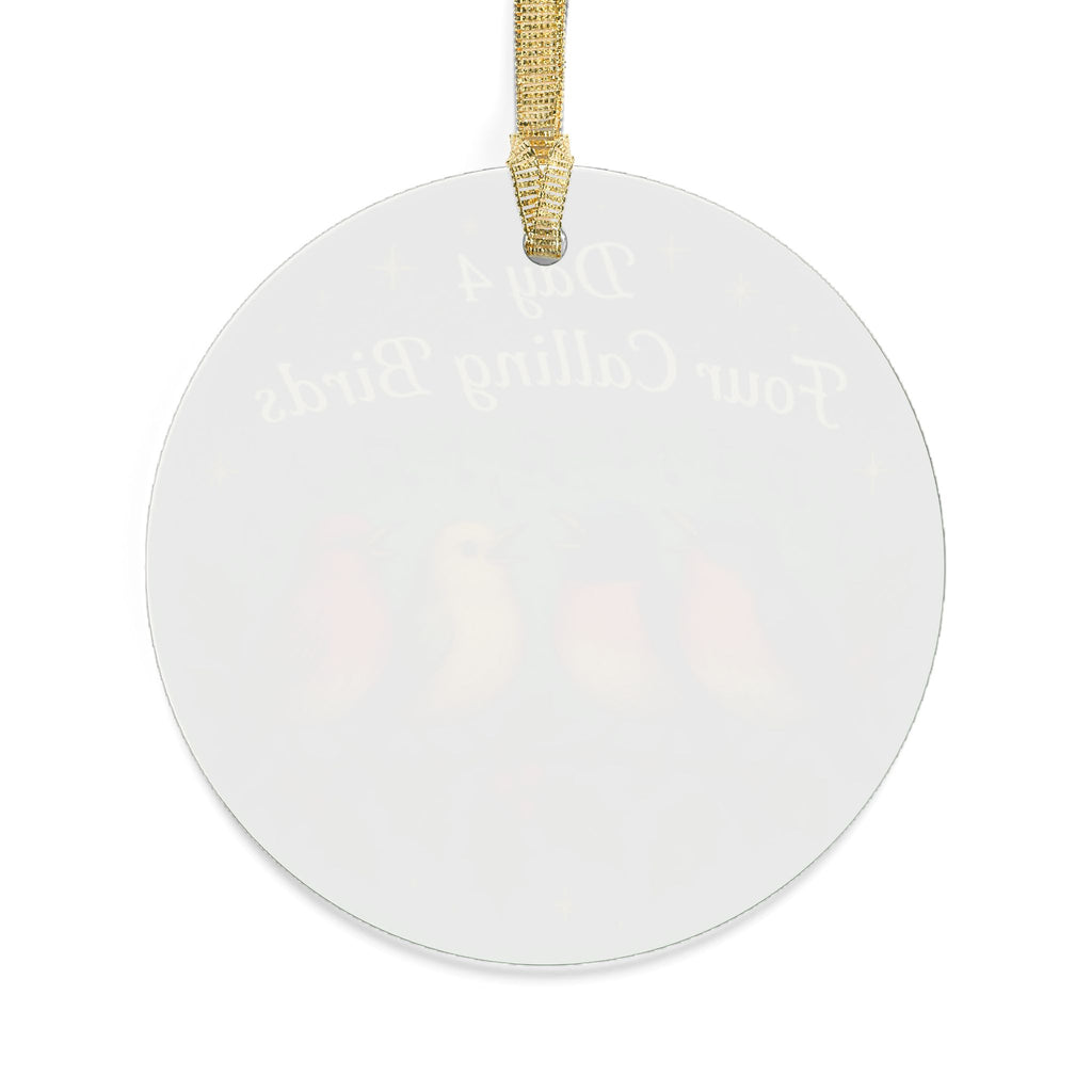 Four Calling Birds Ornament | Acrylic Christmas Tree Decoration | 12 Days of Christmas Ornament | Holiday Keepsake Gift & Festive Home Décor
