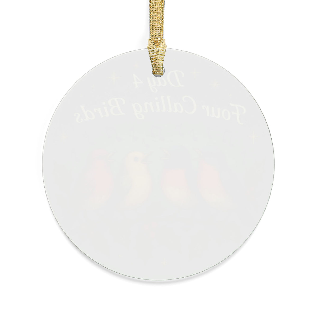 Four Calling Birds Ornament | Acrylic Christmas Tree Decoration | 12 Days of Christmas Ornament | Holiday Keepsake Gift & Festive Home Décor