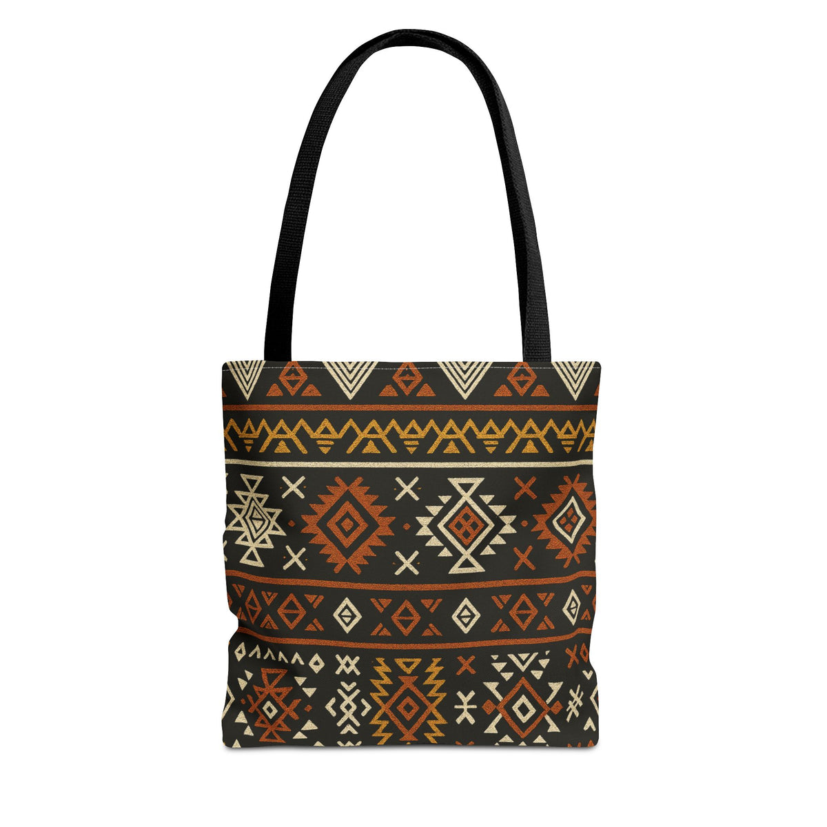 Southwestern Aztec Pattern Tote Bag | Tribal Geometric All-Over Print, Boho Chic Shoulder Bag, Ethnic Market Tote, Colorful Handbag,