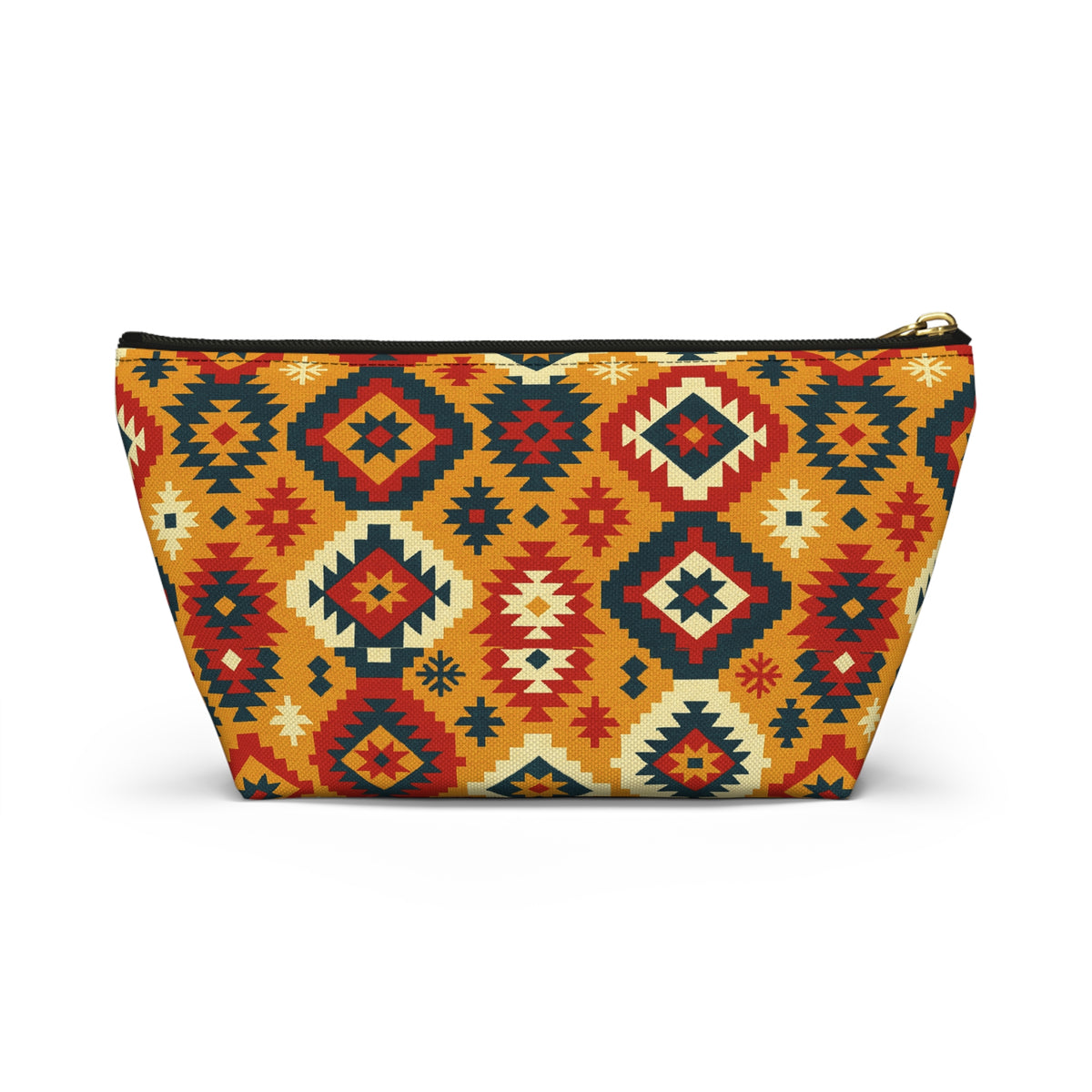 Southwestern Geometric Accessory Pouch | T-Bottom Makeup Bag